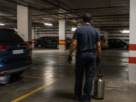 Fotografía editorial exclusiva de plagas-sevilla.com para un contexto de inspección; no representa la sede, el equipo ni un trabajo de Agrocontrol Biológico y de Plagas del Sur